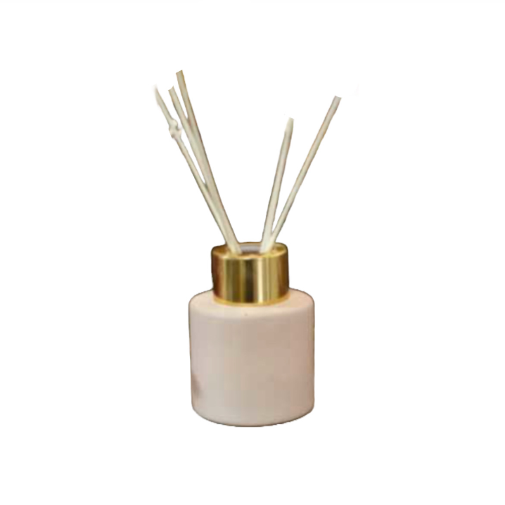 Parfumflesje blush met gouden, zilveren of zwarte dop